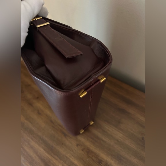 Givenchy Bordeaux Leather Shoulder Bag Vintage - Picture 7 of 13